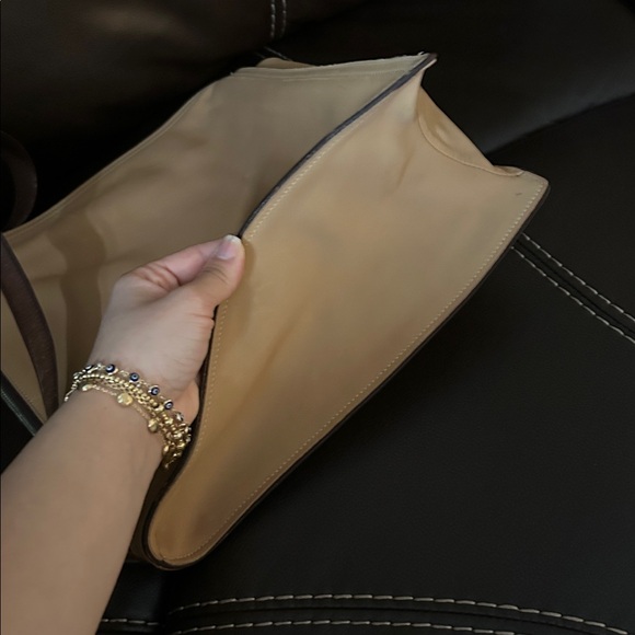 Vintage Coach Monterey Zip 6143 Tan Leather Shoulder Bag 1999 Trapeze - Picture 5 of 10